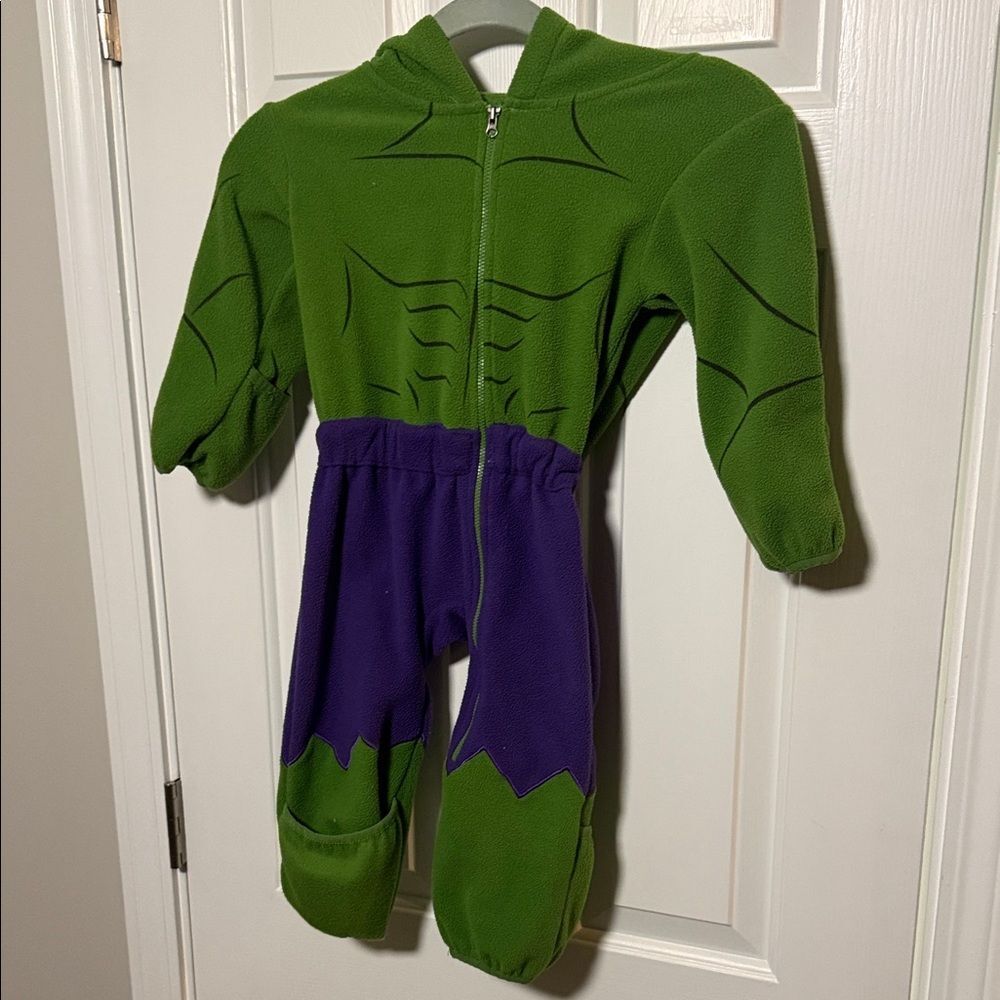 Incredible Hulk Cuddle Club Green and Purple Superhero Costume Fleece